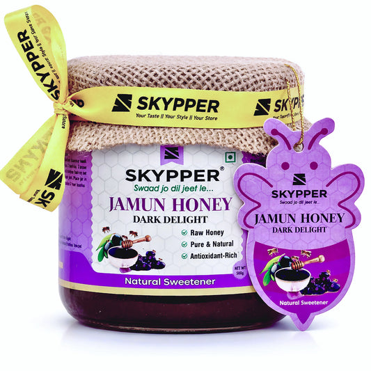 Skypper Jamun Honey - | Premium Quality | No Adulteration | Food graded Glass Jar | - SKYPPER LIFESTYLE