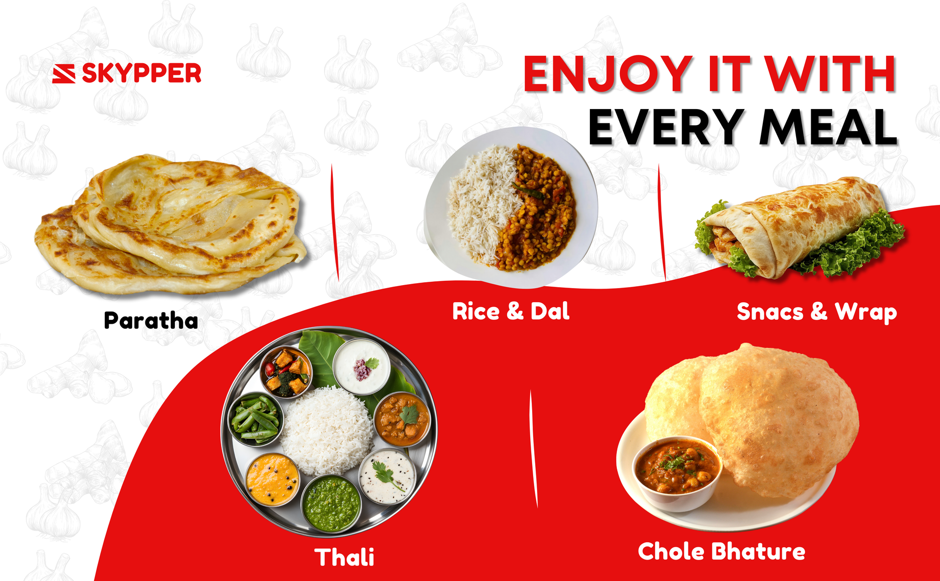 Skypper Mixed Pickle Garlic Ginger Chilli | Traditional Tangy & Spicy Indian Achar | Handcrafted, Sun-Dried & Naturally Preserved | Made with Cold-Pressed Mustard Oil | Food Graded Glass Jar banner