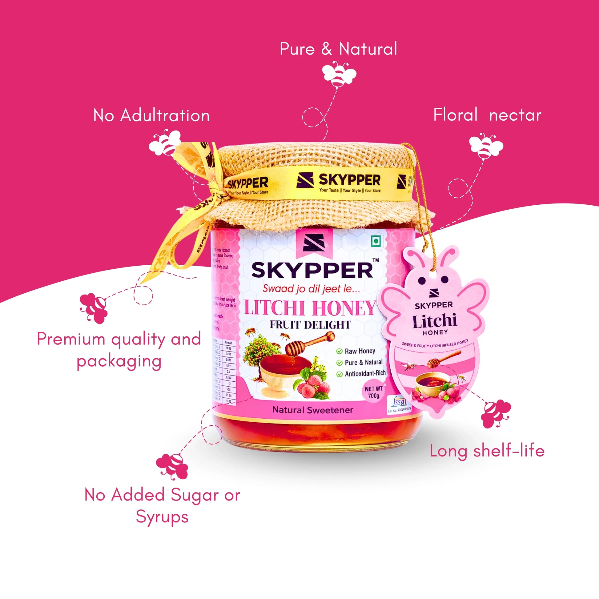 Skypper Litchi Honey - Monofloral Lychee Blossom Honey - SKYPPER LIFESTYLE