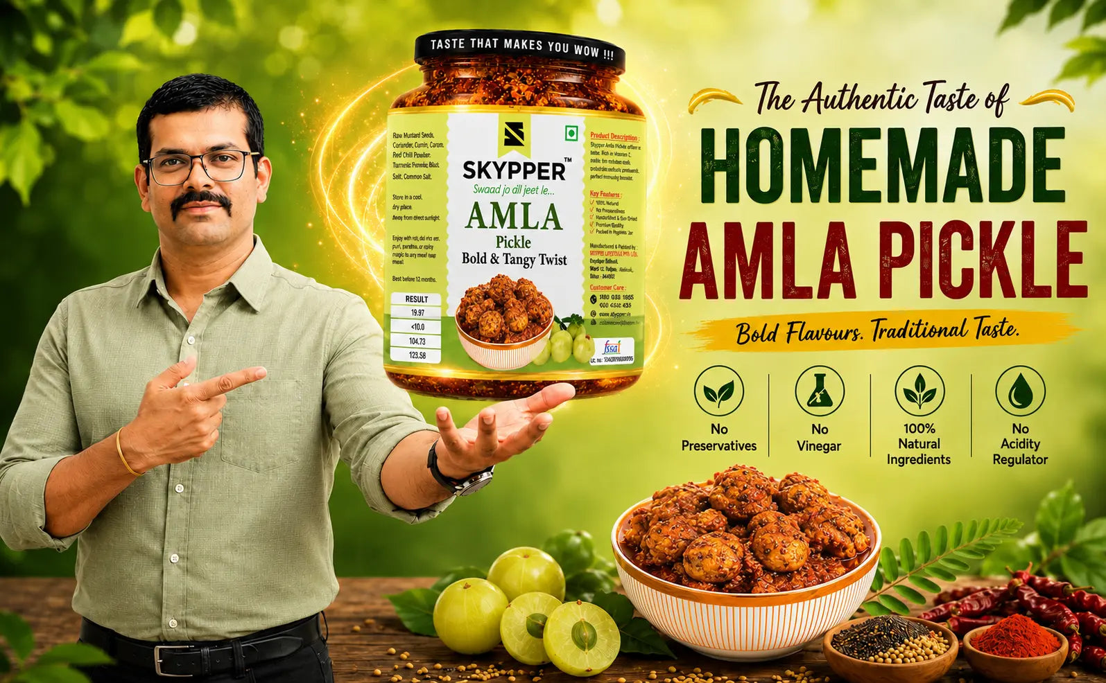 Homemade Amla Pickle | Made in Mustard Oil | No Preservatives