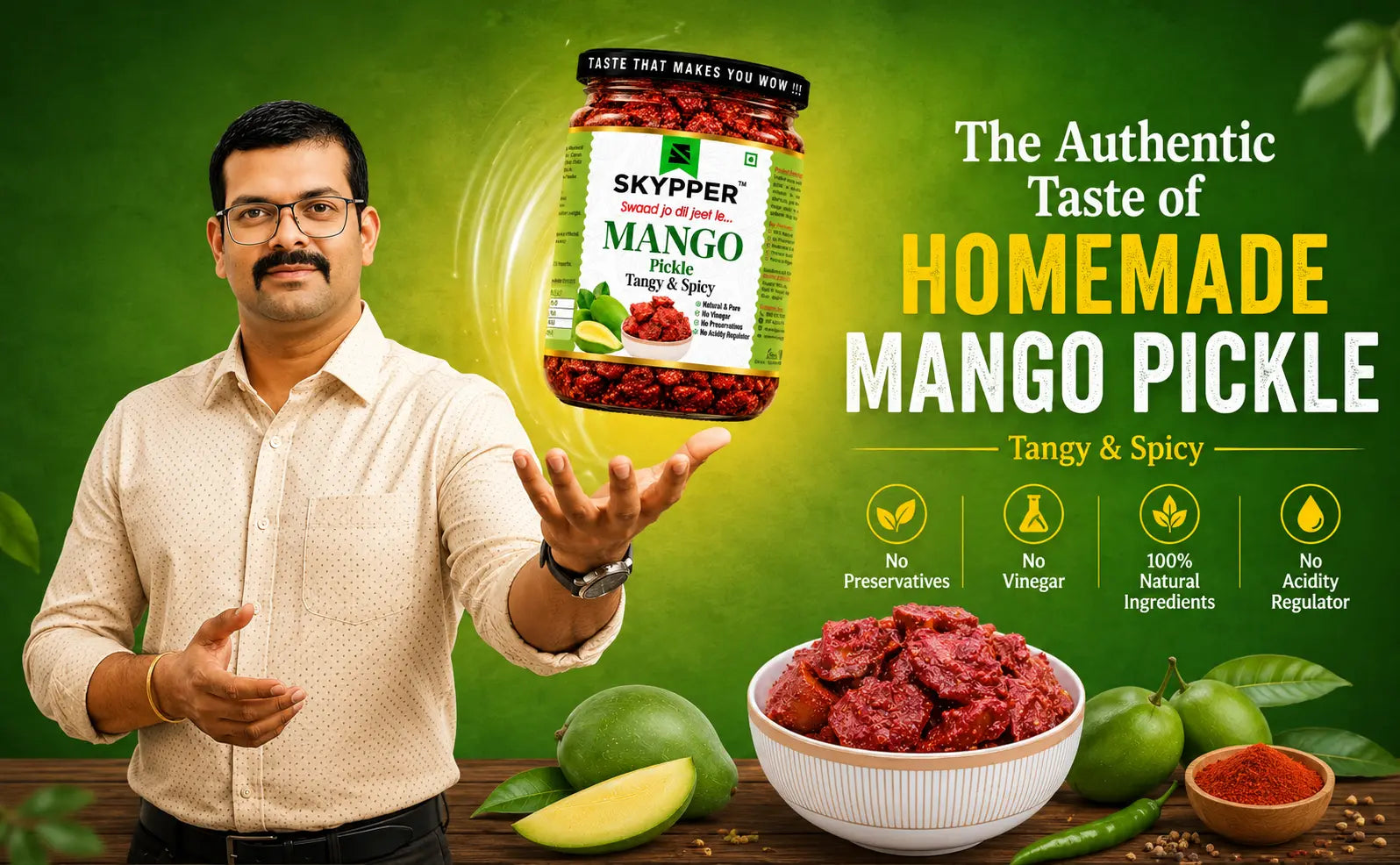Mixed Pickle + Mango Pickle — Two Timeless Classics in One Pack