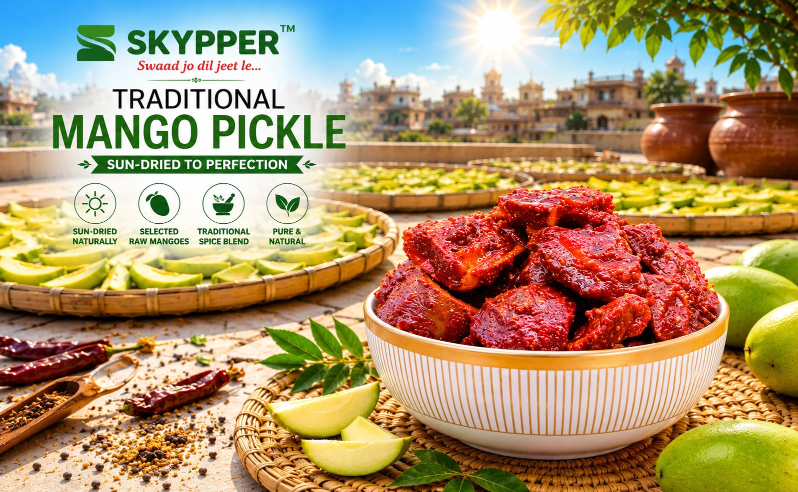 Mixed Pickle + Mango Pickle — Two Timeless Classics in One Pack